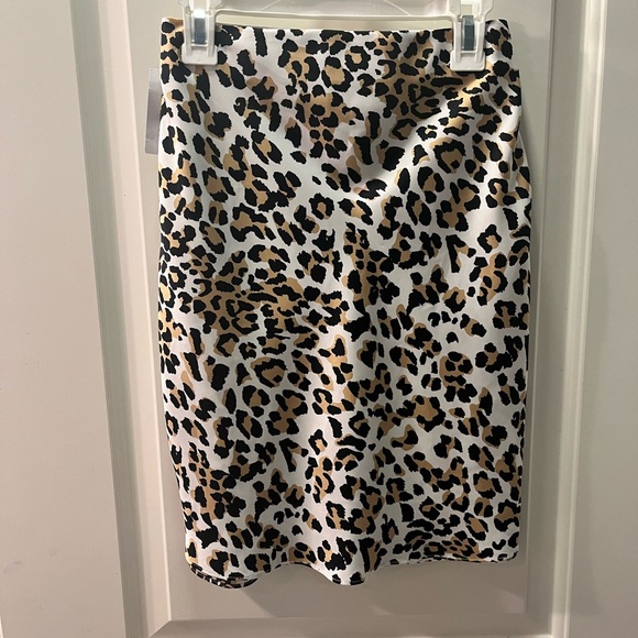 Aritzia Babaton Mini Slip Skirt Cheetah - Picture 2 of 5